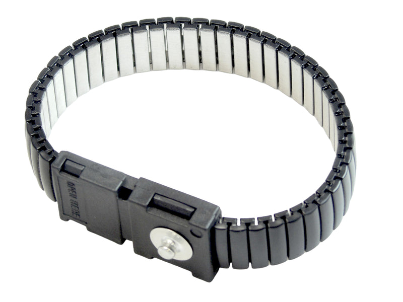 MULTICOMP PRO MP013853 Wrist Wrap, 190mm Circumference Max, Banana Plug, Socket 155mm Length, Adjustable, Black