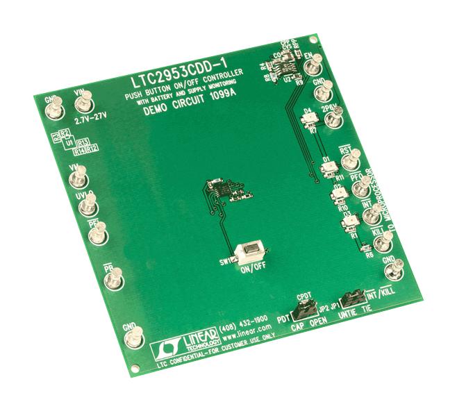 ANALOG DEVICES DC1099A Demonstration Board, LTC2953, Pushbutton On/Off Controller