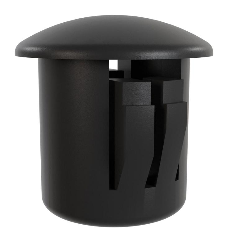ESSENTRA COMPONENTS 62MP0375 HOLE PLUG, NYLON 6, BLACK, 0.374"