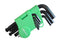 MULTICOMP PRO MP013781 Hex Key Set, 9 Pieces of 1.5/2/2.5/3/4/5/6/8/10mm Ball End Keys, Carbon Steel