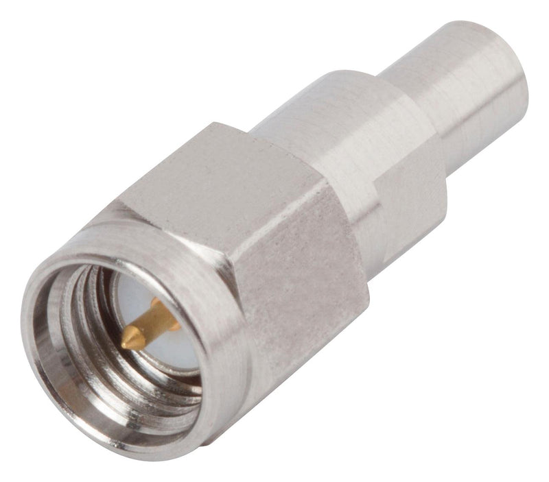 AMPHENOL SV MICROWAVE 1112-6209 RF / Coaxial Adapter, Smooth Bore, SMP, Plug, SMA, Plug, Straight Adapter, 50 ohm