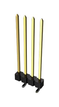 AMPHENOL COMMUNICATIONS SOLUTIONS 95293-101-08LF Pin Header, Board-to-Board, 2.54 mm, 1 Rows, 8 Contacts, Surface Mount Straight