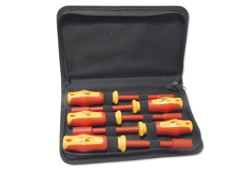 MULTICOMP PRO MP013878 Nut Driver Set, 1KV, 5 Pieces of 6x125mm, 7x125mm, 8x125mm, 10x125mm, 13x125mm Driver Set