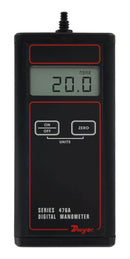 DWYER 476A-0 Pressure Manometer, -20 inH2O to 20 inH2O, 0.02, 1.5 %, -17.8 &deg;C, 60 &deg;C