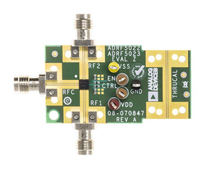 ANALOG DEVICES ADRF5030-EVALZ Evaluation Board, ADRF5030, RF Switch, Non-Reflective, 100 MHz to 20 GHz