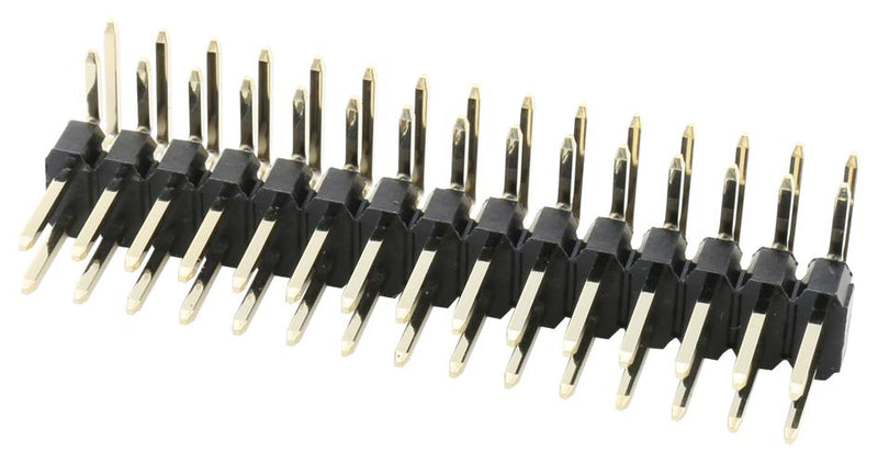 MULTICOMP PRO 2213R-30G Pin Header, Board-to-Board, 2.54 mm, 2 Rows, 30 Contacts, Through Hole Right Angle