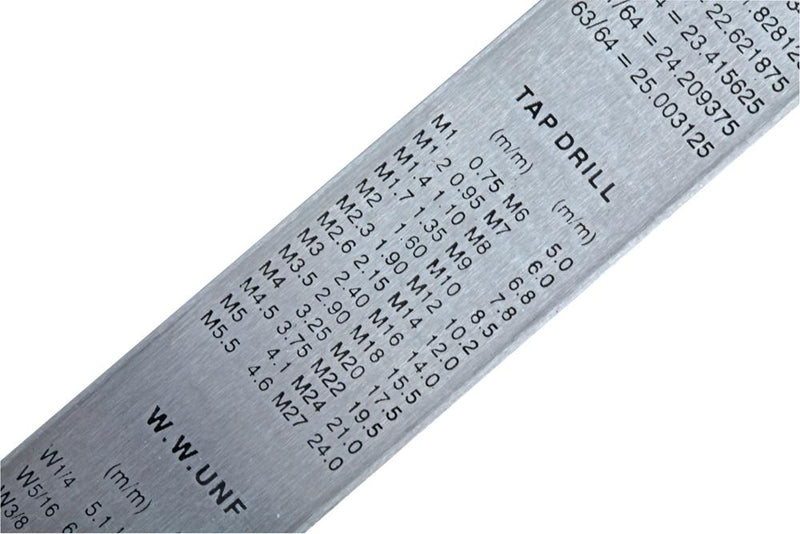 DURATOOL D03078 24" (600mm) Stainless Steel Ruler with Metric/Imperial Marking, Satin