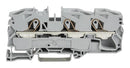 WAGO 2016-1301 DIN Rail Mount Terminal Block, 3 Ways, 20 AWG, 4 AWG, 16 mm&sup2;, Clamp, 76 A