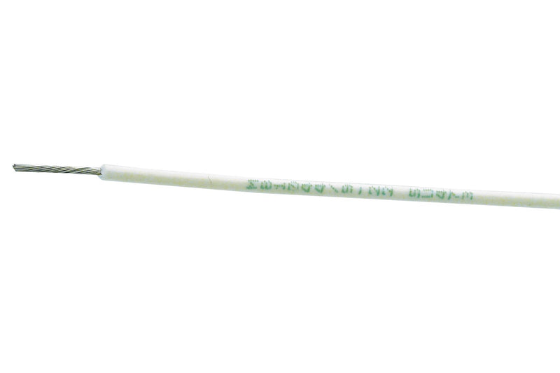 RAYCHEM - TE CONNECTIVITY M81044/12-16-9 Wire, Stranded, Equipment, Dual Wall, SAE AS81044/12, Polyalkene, White, 16 AWG, 328 ft