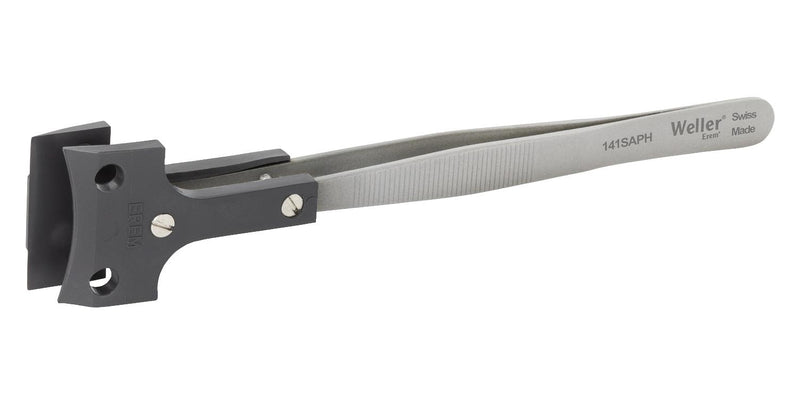 WELLER EREM 141SAPH Tweezer, Wafer Handling, Straight/Flat Tip, 150 mm, Polyester Tip