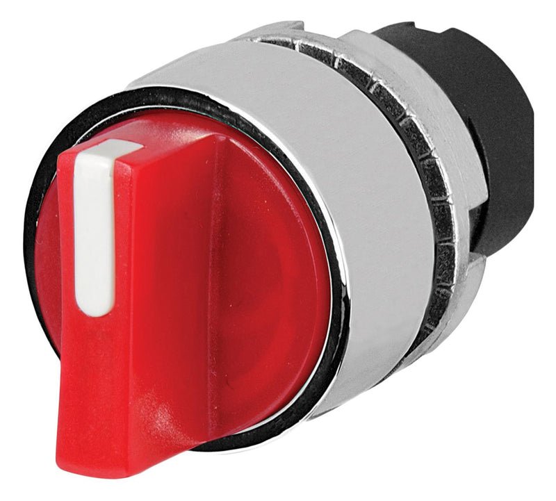 EAO 46-2W44.3CP0.001 Switch Actuator, 2 Position, 30mm, Red, EAO 46 Series 22.3mm Illuminated Selector Switches, IP65