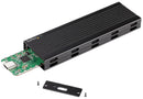 Startech SM2E1BMU31C SM2E1BMU31C Enclosure Portable USB-C to M.2 SATA/NVMe SSD 10 Gbps USB Powered