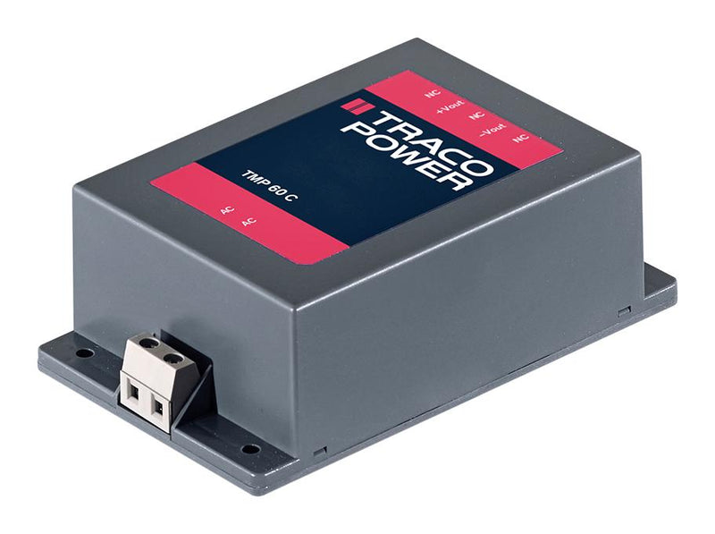 TRACO POWER TMP 60136C AC/DC Enclosed Power Supply (PSU), ITE, 1 Outputs, 60 W, 36 VDC, 1.665 A