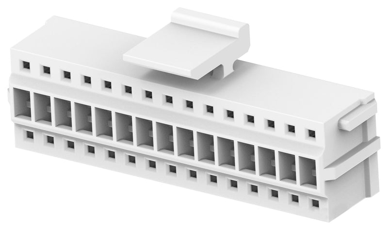 TE CONNECTIVITY 2394528-3 Connector Housing, Dual Row, Natural, HPI Series, Receptacle, 30 Ways, 1.5 mm