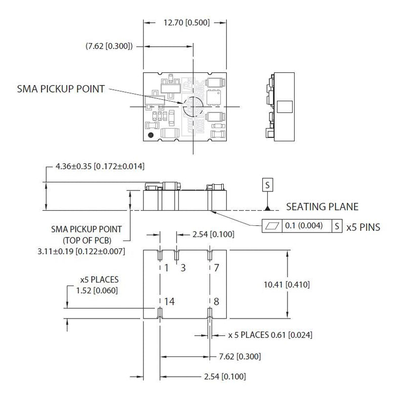 Murata Power Solutions NXE1S0303MC-R7 NXE1S0303MC-R7 Isolated Surface Mount DC/DC Converter Low Profile Medical 1:1 1 W Output 3.3 V 303 mA