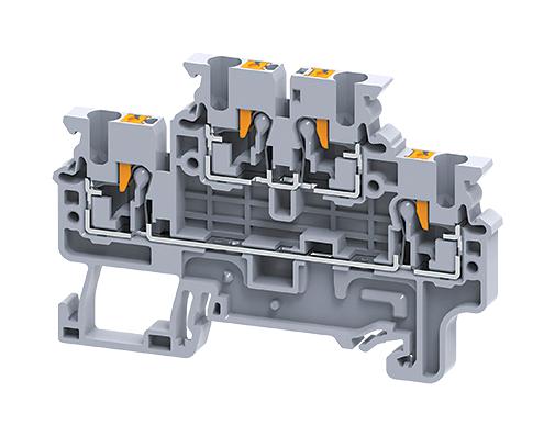 ALTECH CPDL2.5 TERMINAL BLOCK, DIN RAIL, 4POS, 1KV, 24A