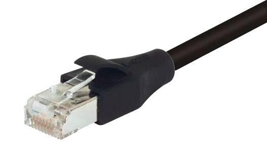 L-COM TRD855SIGBLK-5 Ethernet Cable, Cat5e, RJ45 Plug to RJ45 Plug, SSTP (Screened Shielded Twisted Pair), Black