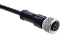 AMPHENOL LTW M12A-08BFFM-SL8D02 Sensor Cable, M12 Receptacle, Free End, 8 Positions, 2 m, 6.5 ft, M Series