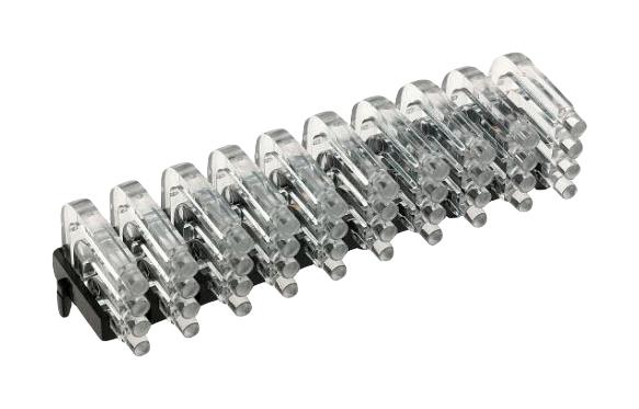 MENTOR 1296.1034 Light Pipe, Polycarbonate, 15.7 mm, 12 Pipes, Circular, PC Board, Transparent