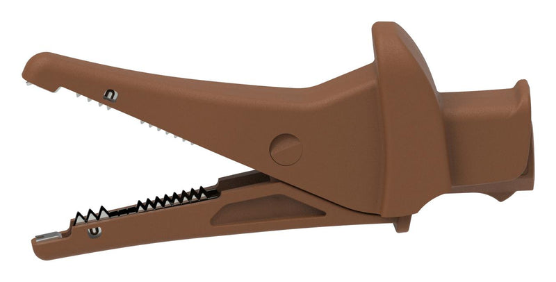 CAL TEST ELECTRONICS CT4501-1 ALLIGATOR CLIP, BROWN, 20A, 1.2"