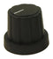 MULTICOMP PRO MP-CP34505 Knob, D Shaft, 6 mm, Nylon (Polyamide), Round with Top Indicator Line, 19.3 mm