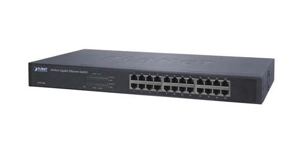 L-COM GSW-2401 Switch, 24 Ports, Commercial, Unmanaged Gigabit Ethernet, Rack, RJ45 x 24, 10Mbps, 100Mbps, 1Gbps