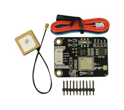 DFROBOT DFR1103 GNSS Module, RTC Chip, I2C/UART, 2m Accuracy, 3.3 to 5 VDC, 1.57542 GHz