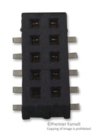 SAMTEC CLP-105-02-L-D-TR PCB Receptacle, Board-to-Board, 1.27 mm, 2 Rows, 10 Contacts, Surface Mount, CLP