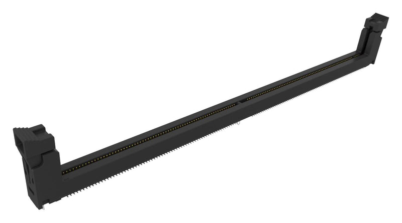 AMPHENOL COMMUNICATIONS SOLUTIONS DDR514112002C Memory Card Connector, DDR5 DIMM, Latched, 287 Contacts, Copper Alloy, Gold Plated Contacts