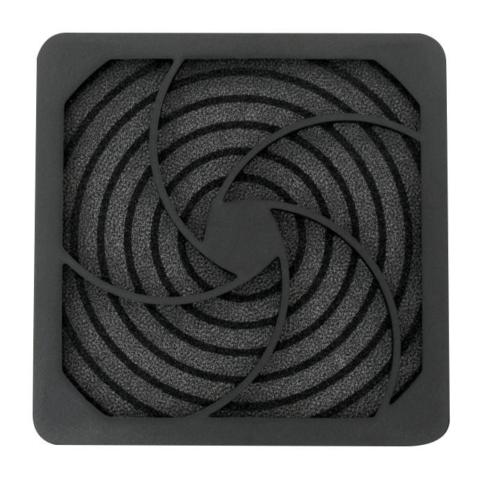 HIGHLAND HIG-PF120 Fan Filter Assembly, 120 mm, 120mm Axial Fans, 104.9 mm, PU (Polyurethane) Foam, Plastic