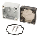 HAMMOND 1554A2GYSL Plastic Enclosure, Flat Lid, Multipurpose, Polycarbonate, 41 mm, 51 mm, 52 mm, IP68
