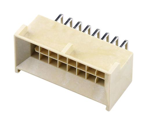 MOLEX 219637-2212 Pin Header, Power, Wire-to-Board, 2.5 mm, 2 Rows, 12 Contacts, Through Hole Right Angle