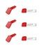 KNIPEX 00 63 06 TCR Tethered Tool & Colour Code Clip, Red, 3 Pieces