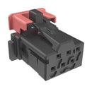 AMPHENOL COMMUNICATIONS SOLUTIONS 10155504-A006LF Connector Housing, Black, 28-22AWG, MINITEK MicroSpaceXS 10155504 Series, Receptacle, 6 Ways