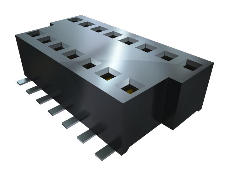 SAMTEC BKS-121-01-L-V-A-P PCB Receptacle, Polarized Micro, Board-to-Board, 1 mm, 2 Rows, 21 Contacts, Surface Mount, BKS