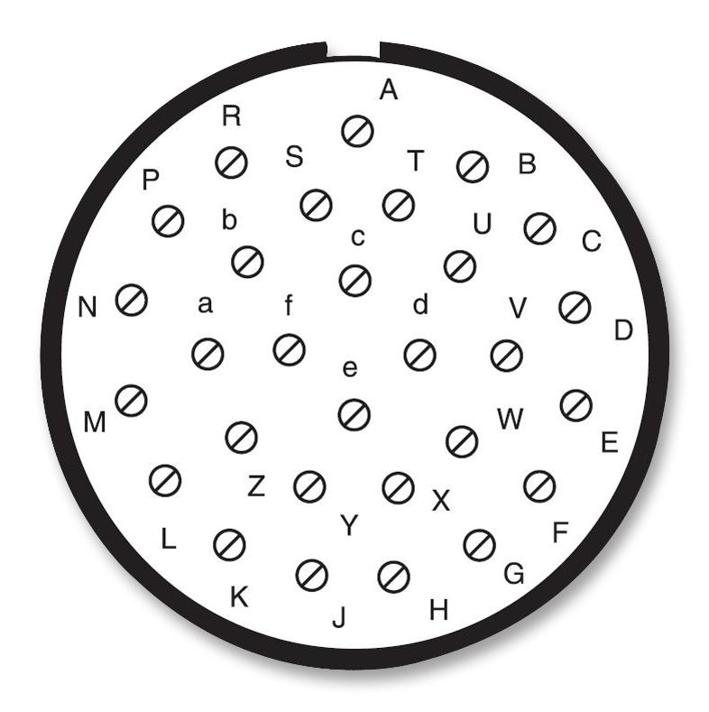AMPHENOL SOCAPEX D38999/26FJ29SA Circular Connector, MIL-DTL-38999 Series III, DS38999/26 Series, Straight Plug, 29 Contacts
