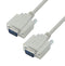 L-COM CSMN9MM-15 Computer Cable, D Subminiature Plug, 9 Way, D Subminiature Plug, 9 Way, 15 ft, 4.6 m, Light Grey