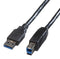 ROLINE 11.02.8869 USB Cable, Type A Plug to Type B Plug, 800 mm, 31.5 ", USB 3.0, Black GTIN UPC EAN: 7611990196678