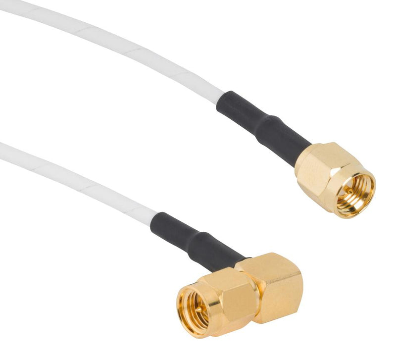 AMPHENOL RF 095-902-603M100 RF CBL, SMA R/A PLUG-PLUG, 50 OHM, 3.3FT