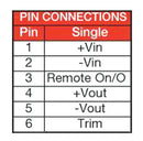 XP POWER JTL3024S12 Isolated Through Hole DC/DC Converter, 4:1 Input, ITE, 4:1, 30 W, 1 Output, 12 V, 2.5 A