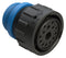AMPHENOL SINE/TUCHEL AHDP06-24-14SR-STA 14 POSITION PLUG, SOCKET, SHELL SIZE 24, REDUCED DIAMETER SEAL (BLUE), SMALL THREAD ADAPTER 86AK2811