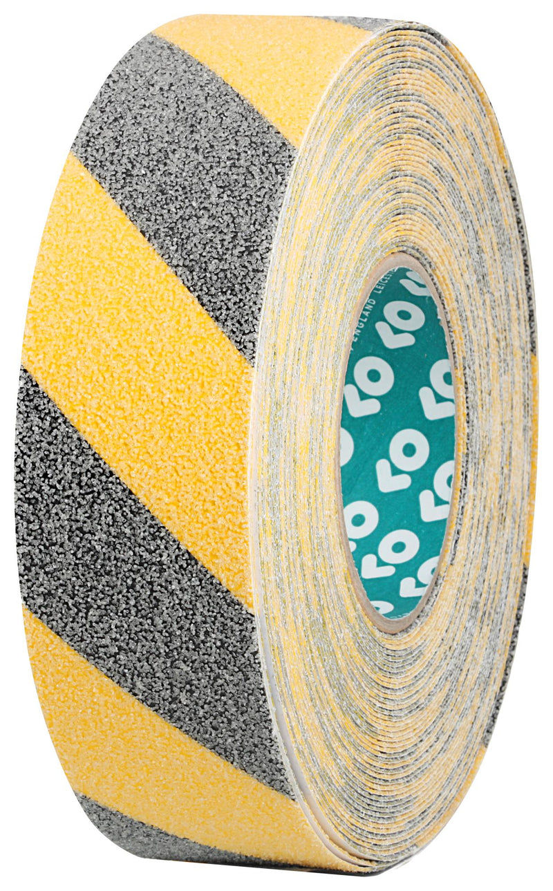 Advance Tapes AT2000 BLACK/YELLOW 18M X 50MM AT2000 50MM Anti Slip Tape PVC (Polyvinyl Chloride) Black Yellow 50.8 mm x 18 m