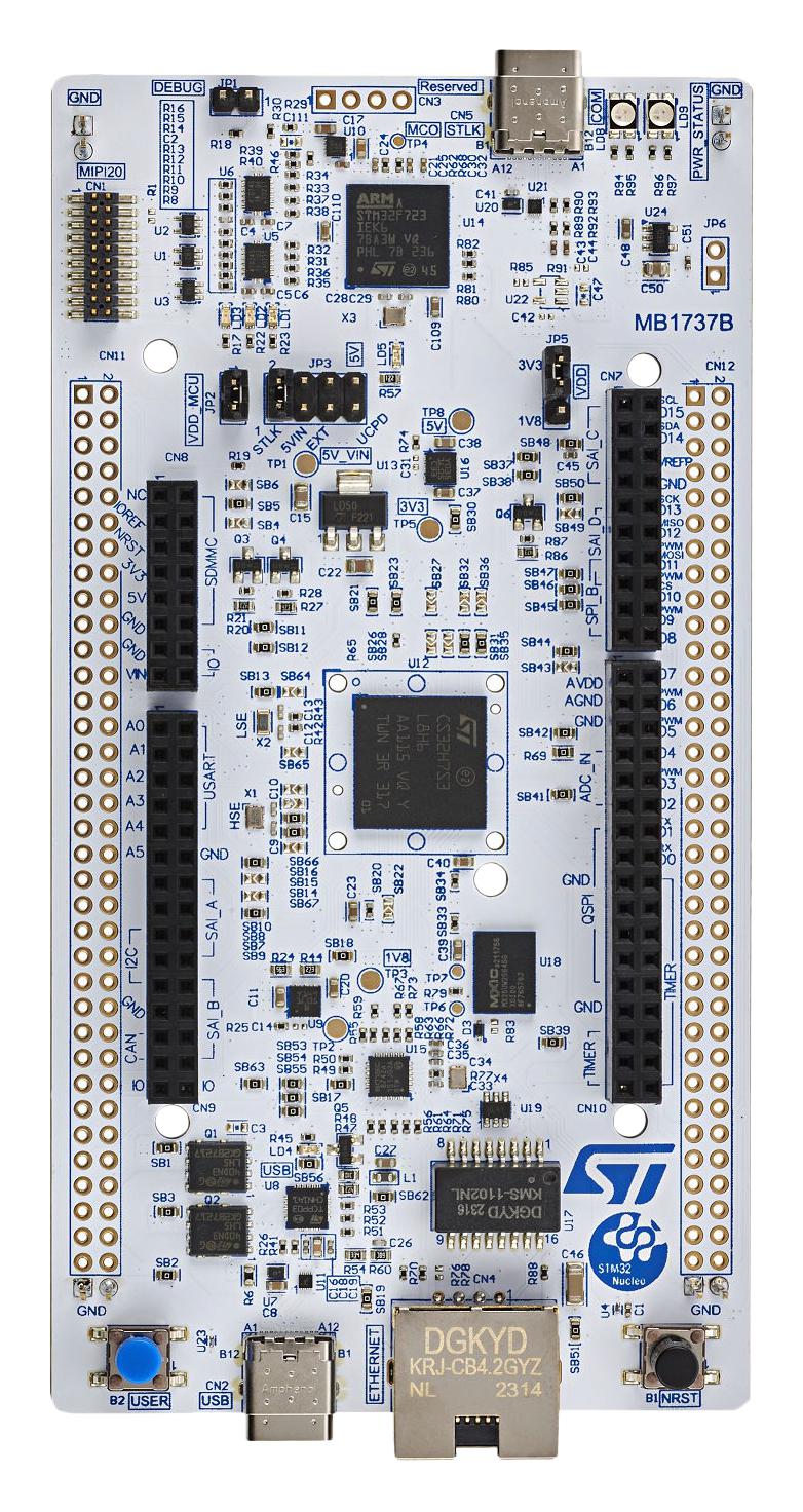 STMICROELECTRONICS NUCLEO-H7S3L8 Nucleo-144 Board, STM32H7S3L8H6, ARM Cortex-M7F, 32bit