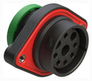 AMPHENOL SINE/TUCHEL AHDP02-24-09SN-BRA CIRCULAR CONNECTOR, RCPT, 24-09, CRIMP
