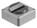 BANNER ENGINEERING BWA-QM30-CMAL Magnetic Bracket, Temperature/Vibration Sensor, Curved Surface, Aluminium, QM30VT Series