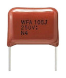PANASONIC ECQE1106KFZ General Purpose Film Capacitor, Metallized PET, Radial Leaded, 10 &micro;F, &plusmn; 10%, 100 V