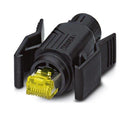 PHOENIX CONTACT 1414410 Modular Connector, RJ45 Plug, 1 x 1 (Port), 8P8C, Cat6a, IP67, Cable Mount 1414410, CUC-V06-C1PBK-S/R4CEA:1