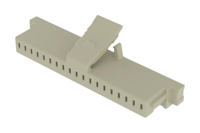 SAMTEC ISS1-19-L Connector Housing, w/Latch, White Nylon, 1Row, MicroMate ISS1 Series, Receptacle, 19 Ways, 2.54 mm