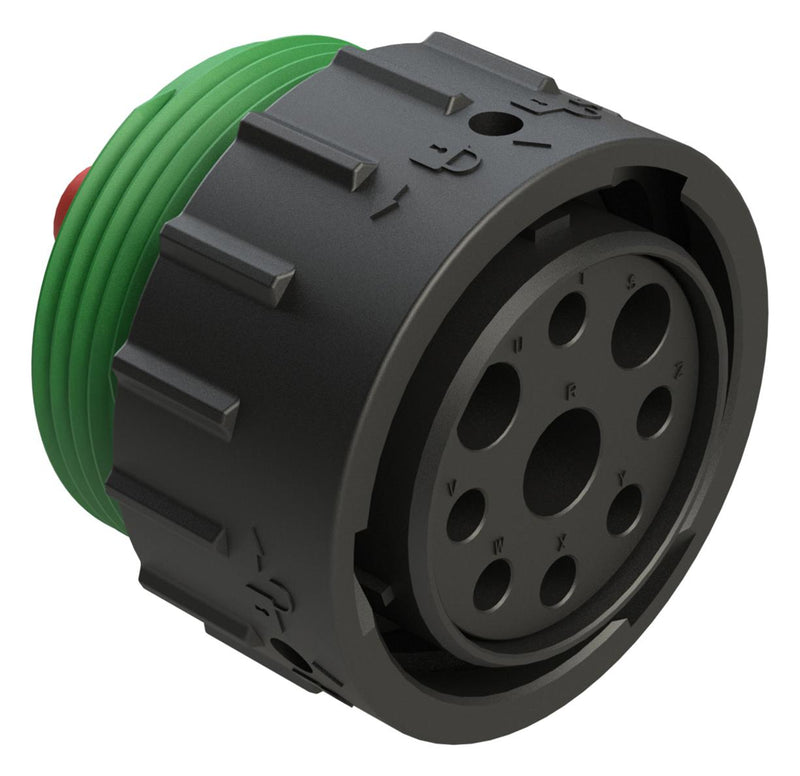 AMPHENOL SINE/TUCHEL AHDP06-24-09SN-WTA CIRCULAR CONNECTOR, PLUG, 24-09, CRIMP