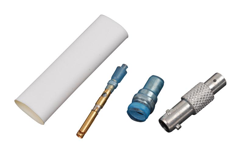 RAYCHEM - TE CONNECTIVITY DK-621-0439-4S Data Bus Connector, Triaxial, Straight Plug, Socket, D Polarity, Cable Mount